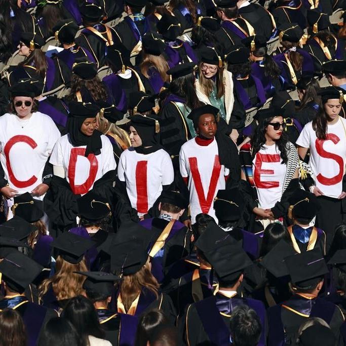 Small pro-Palestinian protests held Saturday as college commencements are held